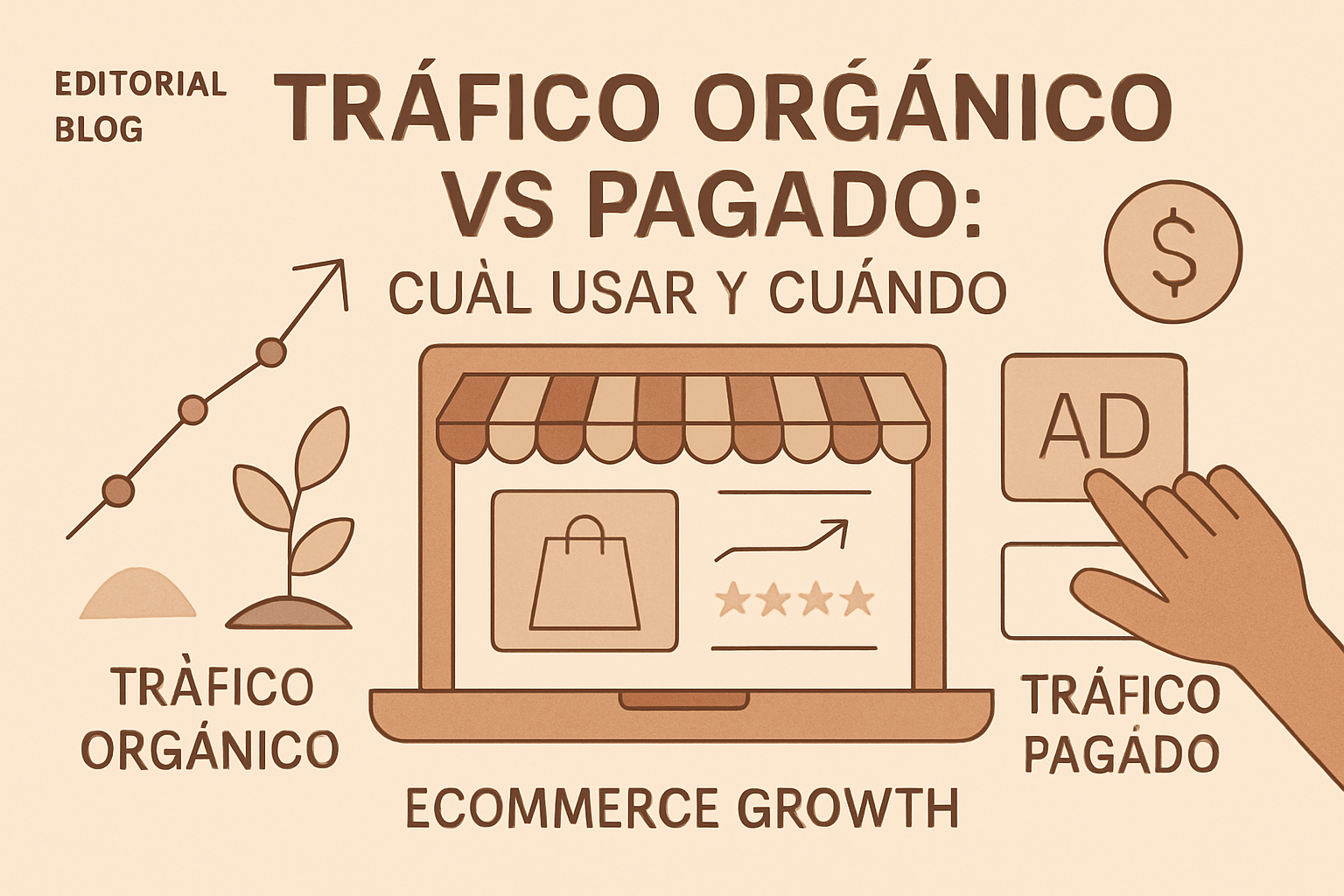 Tráfico orgánico vs pagado: cuál usar y cuándo